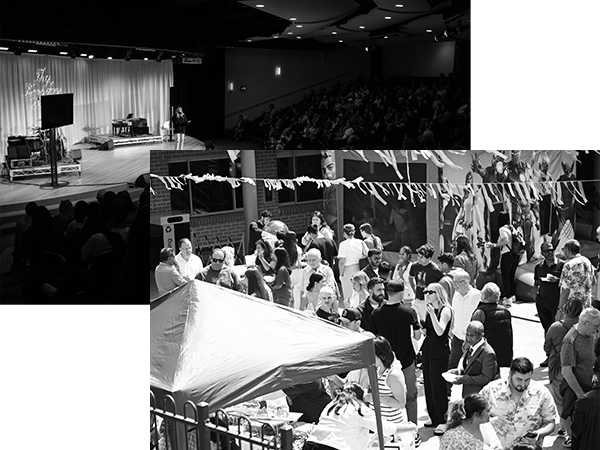 Illustration of Parable Church community gathering