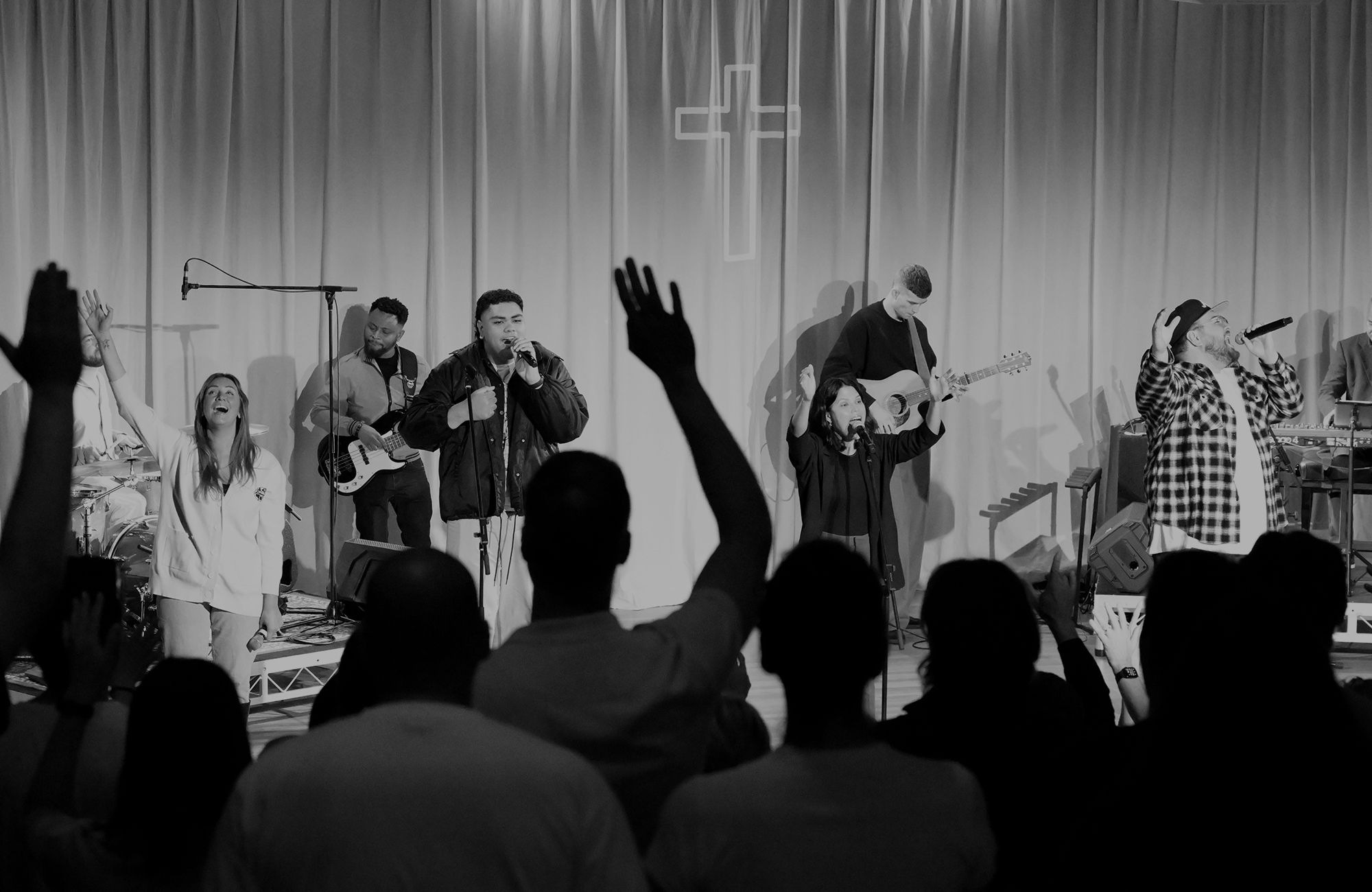 Parable Church congregation worshipping together