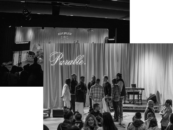 Illustration of hands serving and helping others